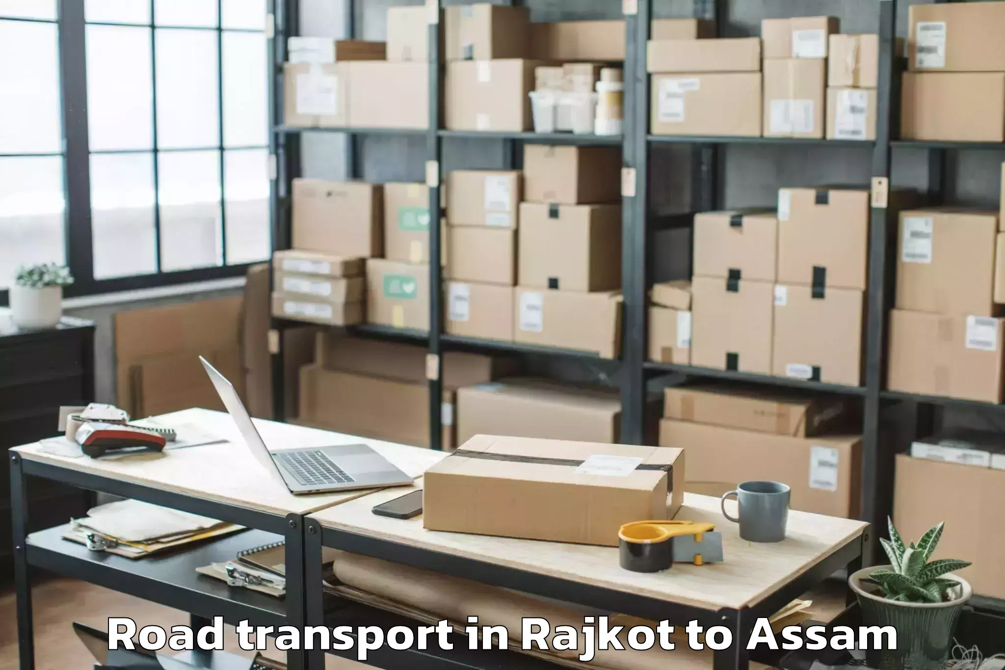 Easy Rajkot to Bokakhat Road Transport Booking